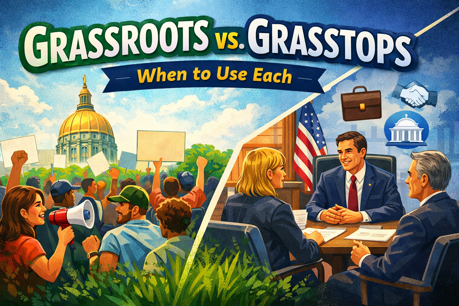 Grassroots vs Grasstops