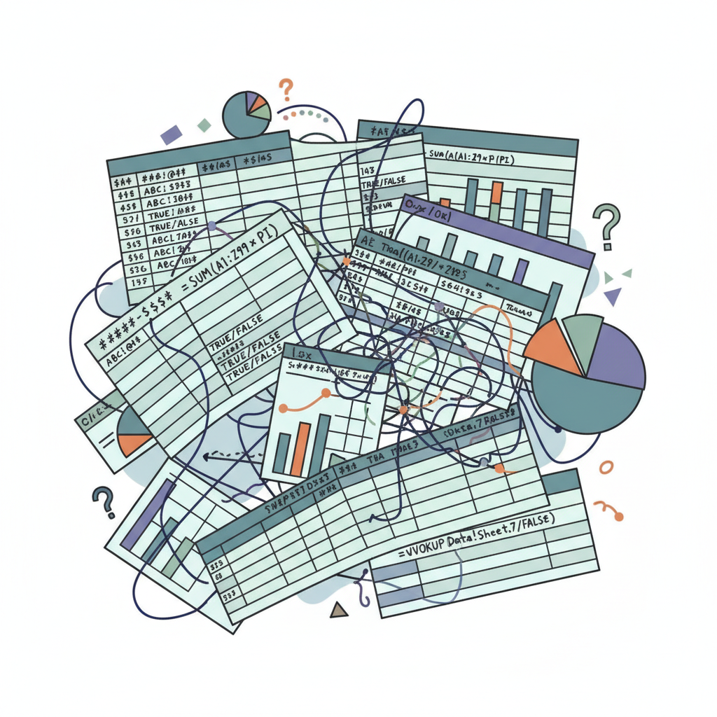 Tangled mess of spreadsheets